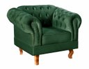 Ver imagem 1 de Poltrona Chesterfield Duque Dom Pedro Capitonê - Veludo Verde Musgo