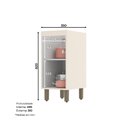 Ver imagem 1 de Balcão 35CM Henn 1 Porta Connect C61-139 Off White SE
