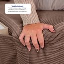 Ver imagem 3 de Sofá Poltrona Hydi Xpand Tech Tecido Velourê Marrom Cama Inbox
