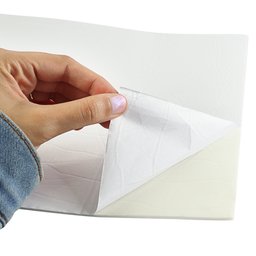 Placa Decorativa Papel de Parede Marmorizada Branca 30x60cm - 4