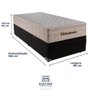 Ver imagem 3 de Cama Baú Solteiro Preto+colchão Airtech Molas Ortobom