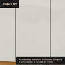 Ver imagem 6 de Guarda Roupa Casal 6 Portas 2 Gavetas Lyon Yescasa Bege/Cinamomo/Off White