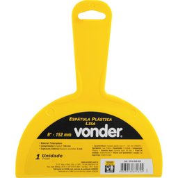 Espátula Plástica Lisa 6'' - 152 mm Vonder - 1