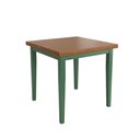 Ver imagem 1 de Mesa Colors em Madeira Maciça Quadrada 4 Lugares - 80 X 80cm Verde