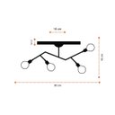 Ver imagem 3 de Luminária Aludra Lustre Elegance Alumínio Sala 4 Lâmpadas:rosé