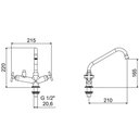 Ver imagem 3 de Torneira para Cozinha de Mesa para Filtro Nya Cromada Meber