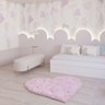 Tapete Sala Felpudo Peludo Coração 200 Cm Cor:rosa Bebeb - 1