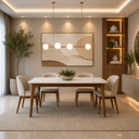 Ver imagem 3 de Mesa de Jantar Imperial 4 Lugares 120cm Moderna e Luxuosa