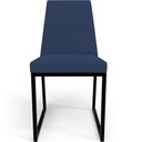 Ver imagem 7 de Kit 02 Cadeira para Sala Jantar Base Aço Industrial Preto Dafne L02 Suede Azul Marinho - lyam