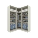 Ver imagem 3 de Guarda Roupa Modulado de Canto Oblíquo 5 Portas com Cabeideiros Seletto Henn
