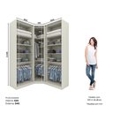 Ver imagem 4 de Guarda Roupa Modulado de Canto Oblíquo 5 Portas com Cabeideiros Seletto Henn