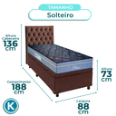 Ver imagem 3 de Kit Cabeceira + Cama Box Bau + Colchão Solteiro Molas Ensacadas Petrus Paropas