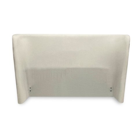Cabeceira Design para Cama King Torres Pés em Madeira Bouclê Off White G91 - Gran Belo