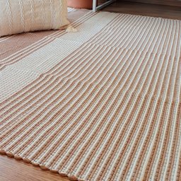 Tapete Tear Artesanal Listrado Atualle 150 X 200 Marrom - 2