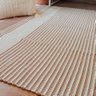 Tapete Tear Artesanal Listrado Atualle 150 X 200 Marrom - 2