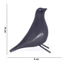 Ver imagem 3 de Escultura Pássaro Pomba Cerâmica para Escritório Preto 15 Cm F04 - D'rossi