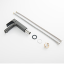 Ver imagem 4 de Torneira Misturador Monocomando Grafite Quadrado Banheiro 1270ZF Harmony Misturador Baixo Quadrado 1