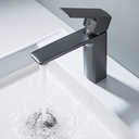 Ver imagem 3 de Torneira Misturador Monocomando Grafite Quadrado Banheiro 1270ZF Harmony Misturador Baixo Quadrado 1