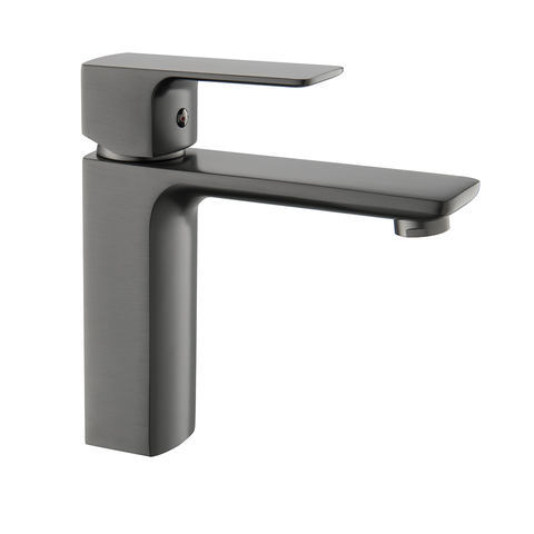 Torneira Misturador Monocomando Grafite Quadrado Banheiro 1270ZF Harmony Misturador Baixo Quadrado 1