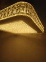 Ver imagem 3 de Lustre Plafon Led Gemini 24w 40x40 Céu Estrelado Acrílico Branco Quente 3000k Bivolt