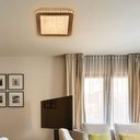 Ver imagem 5 de Lustre Plafon Led Gemini 24w 40x40 Céu Estrelado Acrílico Branco Quente 3000k Bivolt