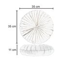 Ver imagem 5 de 2 Almofadas Redondas Rendy em Veludo Cinza Claro