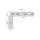 Ver imagem 5 de Quarto Modulado Casal Completo 8 Portas 9 Gavetas Canto Reto Seletto Bege/Areia HP