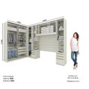 Ver imagem 3 de Quarto Modulado Casal Completo 8 Portas 9 Gavetas Canto Reto Seletto Bege/Areia HP