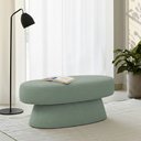 Ver imagem 2 de Banco Orgânico 102cm Liz Sala de Estar Bouclé Verde Claro - Nexta Casa