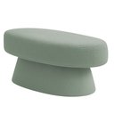 Ver imagem 5 de Banco Orgânico 102cm Liz Sala de Estar Bouclé Verde Claro - Nexta Casa