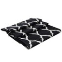 Ver imagem 4 de Kit Tapetes e Passadeira De Cozinha 3 Peças Antiderrapante Arabesco Geométrico Preto e Branco