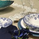 Ver imagem 1 de Toalha De Mesa Retangular Em Linho E Renda - Unidade Fendi