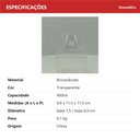 Ver imagem 6 de Jarra de Borossilicato 450ml Transparente 9x7x7cm Água Suco Chá Bebidas Mesa