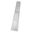 Ver imagem 1 de Ralo 15x100 Garden Grelha Linear Piscina Quintal Aluminio 15cm x 100cm com Aro