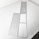 Ver imagem 2 de Ralo 15x100 Garden Grelha Linear Piscina Quintal Aluminio 15cm x 100cm com Aro