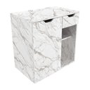Ver imagem 1 de Gabinete Banheiro 1 Porta 1 Gaveta 60cm Multimóveis VCR10085 Mármore Branco