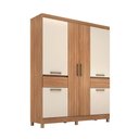 Ver imagem 1 de Guarda Roupa 6 Portas Casal Melbourne Amêndola Off White
