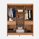 Ver imagem 6 de Guarda Roupa 6 Portas Casal Melbourne Amêndola Off White