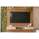 Ver imagem 4 de Módulo Nicho 220cm P/ Painel de Sala Nature/off White - Linea Brasil