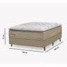 Cama Box Casal Molas Ensacadas 77x138x188cm Dubai Azmax - 4