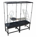 Ver imagem 1 de Estação Churrasco Dupla Fogo Chão Picanheira Grelha e Varal