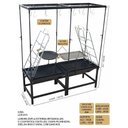 Ver imagem 3 de Estação Churrasco Dupla Fogo Chão Picanheira Grelha e Varal