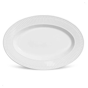 Travessa Branca em Cerâmica Linha Roma Porto Brasil Grande Porto Brasil Cerâmica Travessa, Bandeja, 