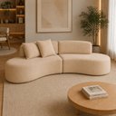 Ver imagem 1 de Sofá Luxuoso Modular Sala de Estar 200cm Vonetta
