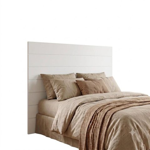 Cabeceira Cama Casal Lambri Painel MDF Modular 3M 145x90cm:Branco