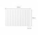 Ver imagem 3 de Cabeceira Cama Casal Lambri Painel MDF Modular 3M 145x90cm:Branco