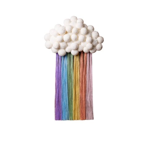 Nuvem Boho de Parede para Decoração de Quarto Infantil