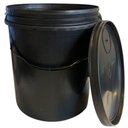 Ver imagem 3 de Balde com Tampa Preto Reciclado 16 Litros - 57 - Rs Plast