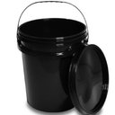 Ver imagem 2 de Balde com Tampa Preto Reciclado 16 Litros - 57 - Rs Plast