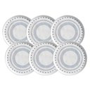 Ver imagem 1 de Jogo 6 Pratos para Sobremesa Doces Cerâmica Artesanal 21,5cm Mesa Posta Porto Brasil Bio Astral